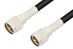 Mini UHF Male to Mini UHF Male Cable 120 Inch Length Using RG223 Coax, RoHS