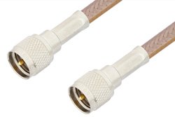 Mini UHF Male to Mini UHF Male Cable Using RG400 Coax, RoHS