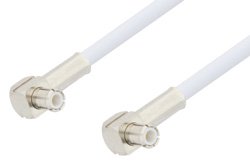 MCX Plug Right Angle to MCX Plug Right Angle Cable 72 Inch Length Using RG188 Coax