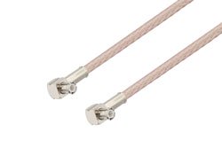 MCX Plug Right Angle to MCX Plug Right Angle Cable Using RG316 Coax, RoHS