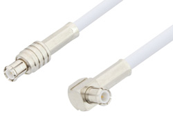 MCX Plug to MCX Plug Right Angle Cable 72 Inch Length Using RG188 Coax, RoHS