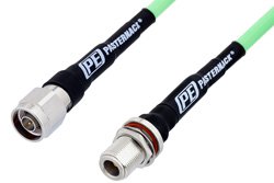 N Male to N Female Low Loss Test Cable 60 Inch Length Using PE-P300LL Coax, RoHS