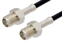 SMA Female to SMA Female Cable 24 Inch Length Using RG174 Coax