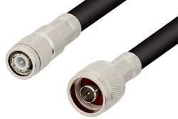 N Male to TNC Male Cable 48 Inch Length Using PE-B405 Coax