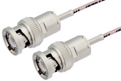 BNC Male to BNC Male Cable 12 Inch Length Using RG178 Coax