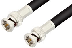 75 Ohm BNC Male to 75 Ohm BNC Male Cable 72 Inch Length Using 75 Ohm RG6 Coax, RoHS