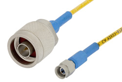 SMA Male to N Male Precision Cable 60 Inch Length Using 150 Series Coax, RoHS
