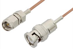 SMA Male to BNC Male Cable 36 Inch Length Using RG178 Coax