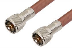 UHF Male to UHF Male Cable 36 Inch Length Using RG393 Coax, RoHS