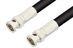 75 Ohm BNC Male to 75 Ohm BNC Male Cable Using 75 Ohm RG216 Coax
