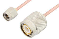 SMA Male to TNC Male Cable 48 Inch Length Using RG405 Coax