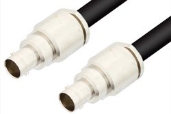 75 Ohm BNC Female to 75 Ohm BNC Female Cable 60 Inch Length Using 75 Ohm RG6 Coax, RoHS