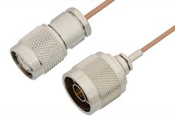 N Male to TNC Male Cable 36 Inch Length Using RG178 Coax