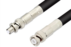 MHV Male to SHV Plug Cable Using RG214 Coax