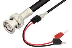 BNC Male to Tip Plug Cable 72 Inch Length Using 75 Ohm RG59 Coax