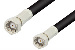 75 Ohm SMC Plug to 75 Ohm SMC Plug Cable 36 Inch Length Using 75 Ohm RG59 Coax