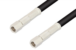 SMC Plug to SMC Plug Cable 12 Inch Length Using RG58 Coax
