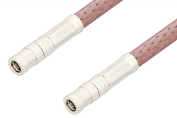 SMB Plug to SMB Plug Cable 60 Inch Length Using RG142 Coax, RoHS