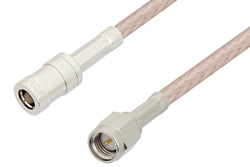 SMA Male to SMB Plug Cable 72 Inch Length Using RG316-DS Coax
