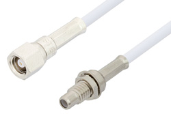 SMC Plug to SMC Jack Bulkhead Cable Using RG188 Coax, RoHS