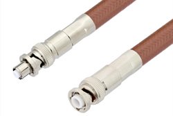 MHV Male to SHV Plug Cable Using RG393 Coax