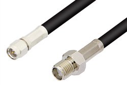 SMA Male to SMA Female Cable 18 Inch Length Using 93 Ohm RG62 Coax