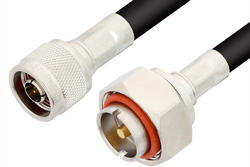 N Male to 7/16 DIN Male Cable 48 Inch Length Using RG213 Coax, RoHS