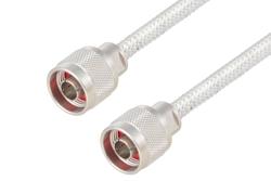 N Male to N Male Cable 24 Inch Length Using PE-SR401FL Coax, RoHS