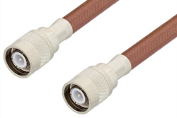 SC Male to SC Male Cable 72 Inch Length Using RG393 Coax, RoHS