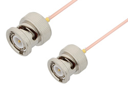 BNC Male to BNC Male Cable Using PE-047SR Coax, RoHS