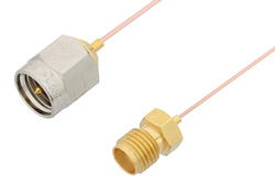SMA Male to SMA Female Cable 36 Inch Length Using PE-020SR Coax