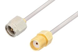 SMA Male to SMA Female Cable 6 Inch Length Using PE-SR405AL Coax