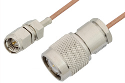 SMA Male to TNC Male Cable 60 Inch Length Using RG178 Coax
