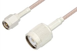 SMA Male to TNC Male Cable 12 Inch Length Using 75 Ohm RG179 Coax, RoHS