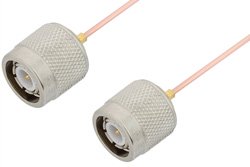 TNC Male to TNC Male Cable 24 Inch Length Using PE-047SR Coax, RoHS