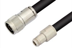 N Male to N Female Cable Using RG217 Coax, RoHS