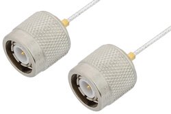 TNC Male to TNC Male Cable 6 Inch Length Using PE-SR047FL Coax