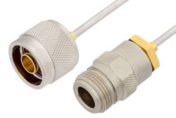 N Male to N Female Cable 36 Inch Length Using PE-SR405AL Coax