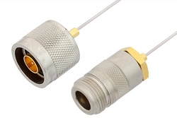 N Male to N Female Cable 60 Inch Length Using PE-SR047AL Coax