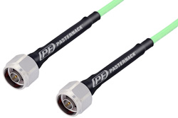 N Male to N Male Low Loss Test Cable 50 CM Length Using PE-P142LL Coax, RoHS