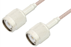 TNC Male to TNC Male Cable 72 Inch Length Using 75 Ohm RG179 Coax, RoHS