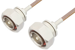 7/16 DIN Male to 7/16 DIN Male Cable 72 Inch Length Using RG400 Coax, RoHS