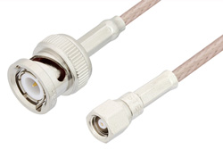 SMC Plug to BNC Male Cable Using RG316-DS Coax