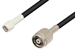 SMA Male to Reverse Polarity TNC Male Cable 48 Inch Length Using RG223 Coax