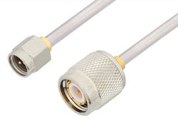 SMA Male to TNC Male Cable 18 Inch Length Using PE-SR402AL Coax
