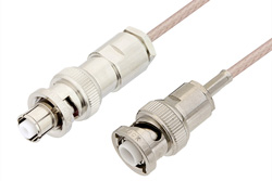 MHV Male to SHV Plug Cable 72 Inch Length Using RG316 Coax