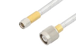 SMA Male to TNC Male Cable 18 Inch Length Using PE-SR401FL Coax