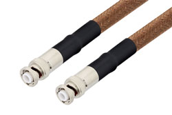 MHV Male to MHV Male Cable 24 Inch Length Using RG225 Coax , LF Solder
