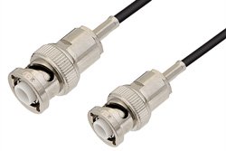 MHV Male to MHV Male Cable 12 Inch Length Using RG174 Coax