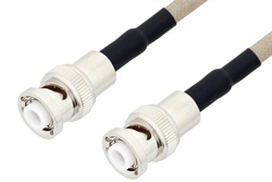 MHV Male to MHV Male Cable 12 Inch Length Using RG141 Coax
